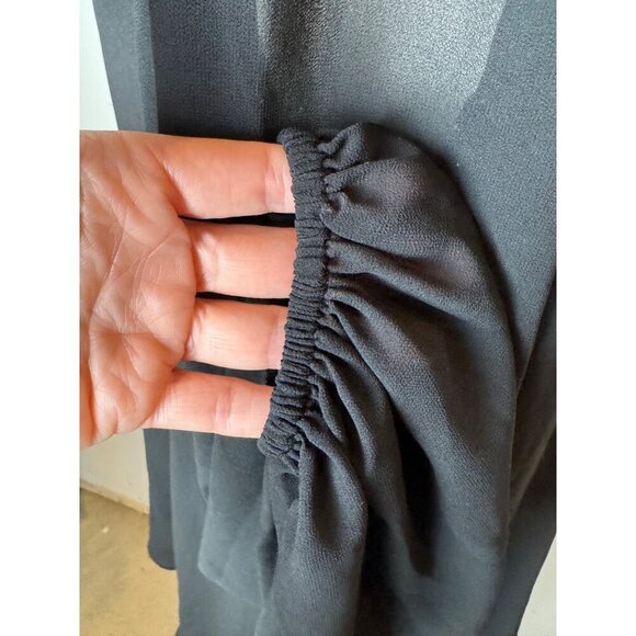 Show Me Your Mumu Shirt Women Small Black Chiffon Jamie Tunic Whimsigoth‎ Flowy - Picture 9 of 11